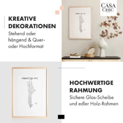 Edinburgh Bilderrahmen Rechteckig A2 58,4 X 41 Cm Fotos Passepartout Echtholz -Deutschland Klarstein Verkaufs-Shop 10039279 de 0003 usp