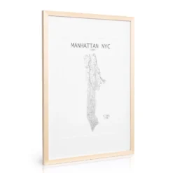 Edinburgh Bilderrahmen Rechteckig A2 58,4 X 41 Cm Fotos Passepartout Echtholz