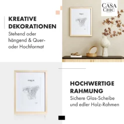 Edinburgh Bilderrahmen Rechteckig 30 X 40 Cm Fotos Passepartout Echtholz -Deutschland Klarstein Verkaufs-Shop 10039282 de 0003 usp