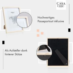 Edinburgh Bilderrahmen Rechteckig 30 X 40 Cm Fotos Passepartout Echtholz -Deutschland Klarstein Verkaufs-Shop 10039282 de 0004 usp