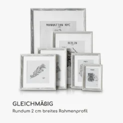 Lancaster Bilderrahmen Rechteckig 3er-Set 17x12 Cm Fotos Passepartout Holz -Deutschland Klarstein Verkaufs-Shop 10039304 de 0007 logo