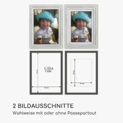 Lancaster Bilderrahmen Rechteckig 3er-Set 17x12 Cm Fotos Passepartout Holz -Deutschland Klarstein Verkaufs-Shop 10039304 de 0008 logo