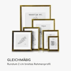 Lancaster Bilderrahmen Rechteckig 24,8 X 19,3 Cm Fotos Passepartout Holz -Deutschland Klarstein Verkaufs-Shop 10039320 de 0006 logo