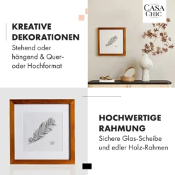 Bristol Bilderrahmen Glasscheibe 25 X 25 Cm Mit Passepartout Echtholz -Deutschland Klarstein Verkaufs-Shop 10039322 de 0003 usp