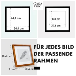 Bristol Bilderrahmen Glasscheibe 25 X 25 Cm Mit Passepartout Echtholz -Deutschland Klarstein Verkaufs-Shop 10039322 de 0005 usp