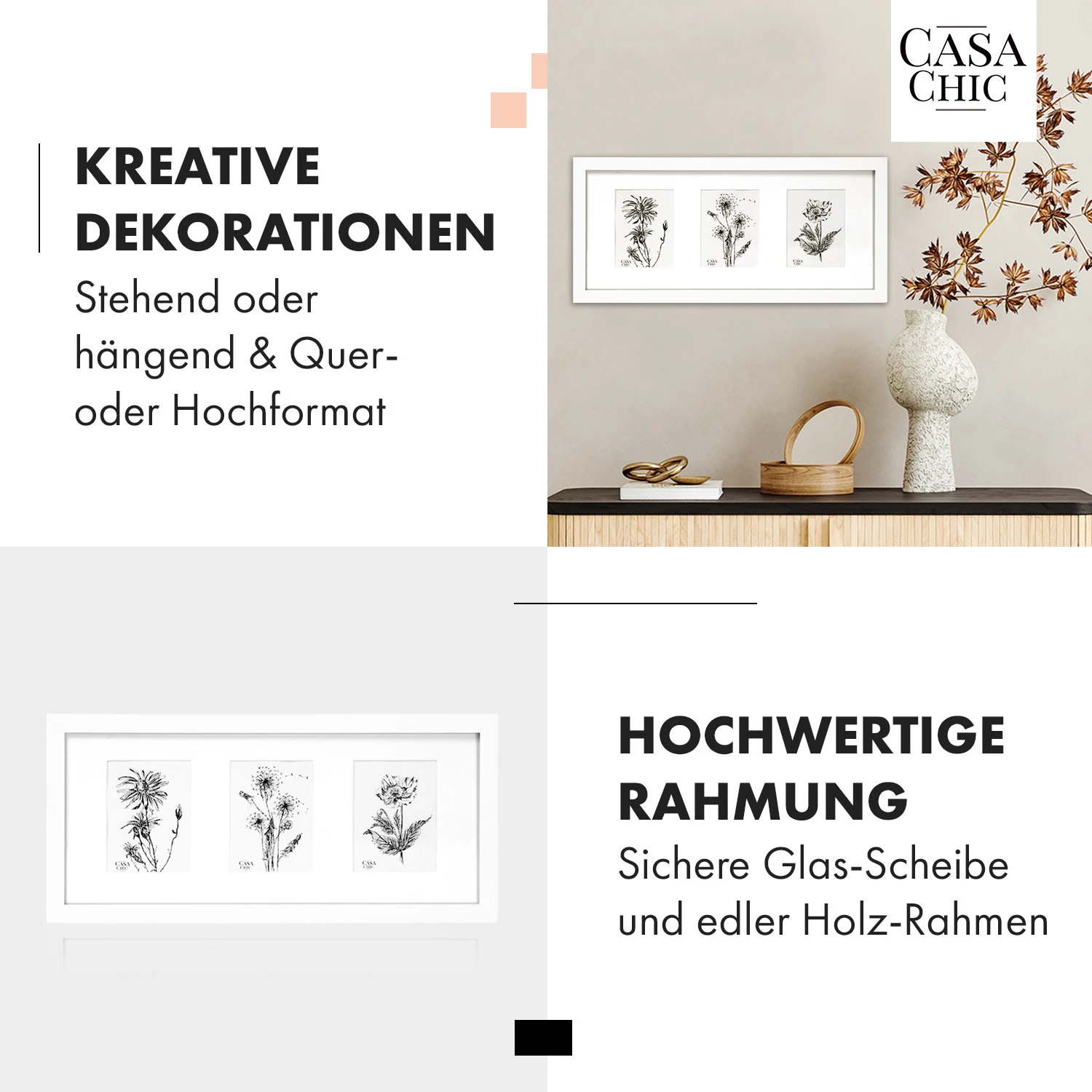 Moorgate Bilderrahmen rechteckig 3er-Rahmen 15 x 10 cm Passepartout Holz Moorgate Bilderrahmen Rechteckig 3er-Rahmen 15 X 10 Cm Passepartout Holz -Deutschland Klarstein Verkaufs-Shop 10039358 de 0003 usp