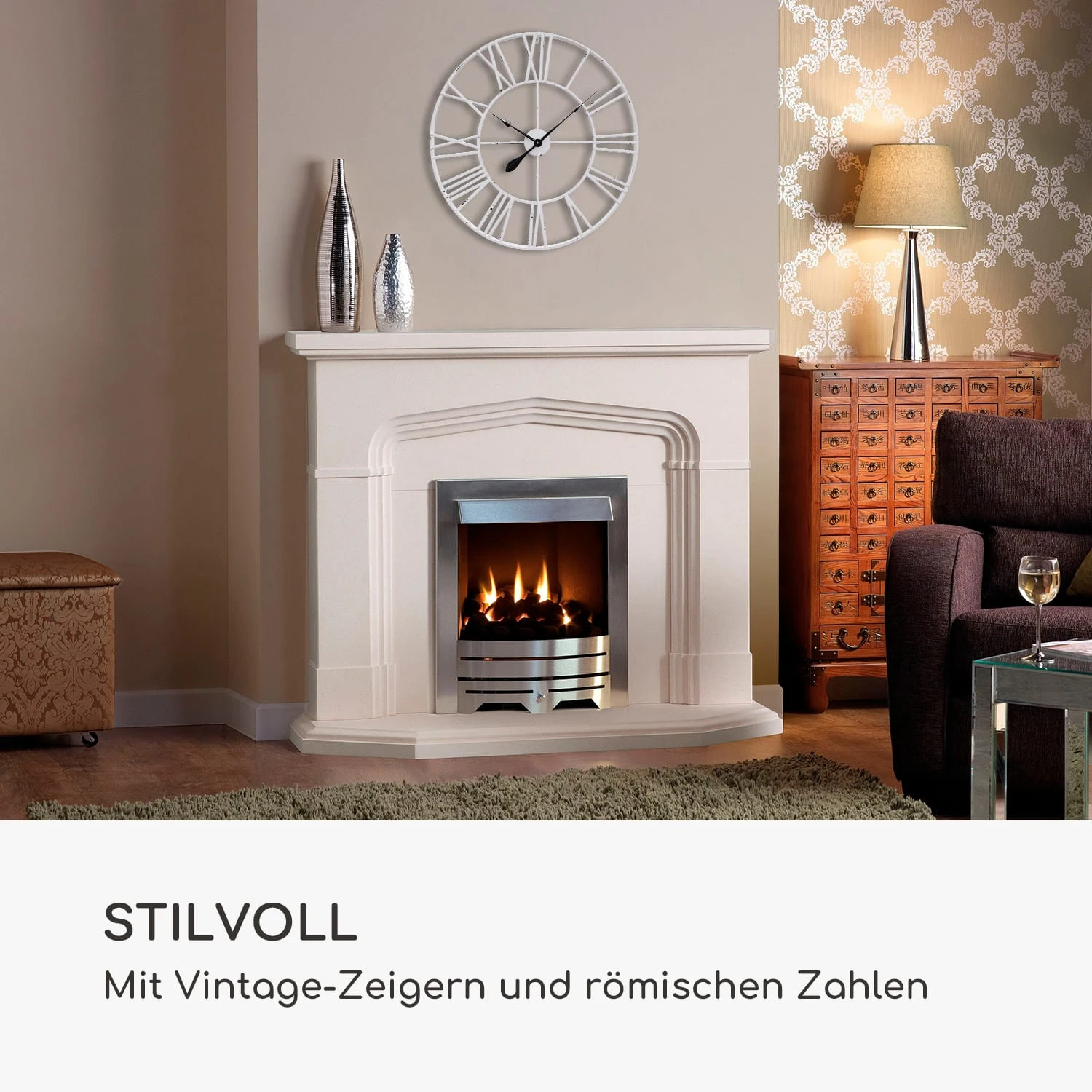 Queensway 80 Wanduhr Metallrahmen geräuschlos Ø 76 cm Queensway 80 Wanduhr Metallrahmen Geräuschlos Ø 76 Cm -Deutschland Klarstein Verkaufs-Shop 10039368 de 0002 logo