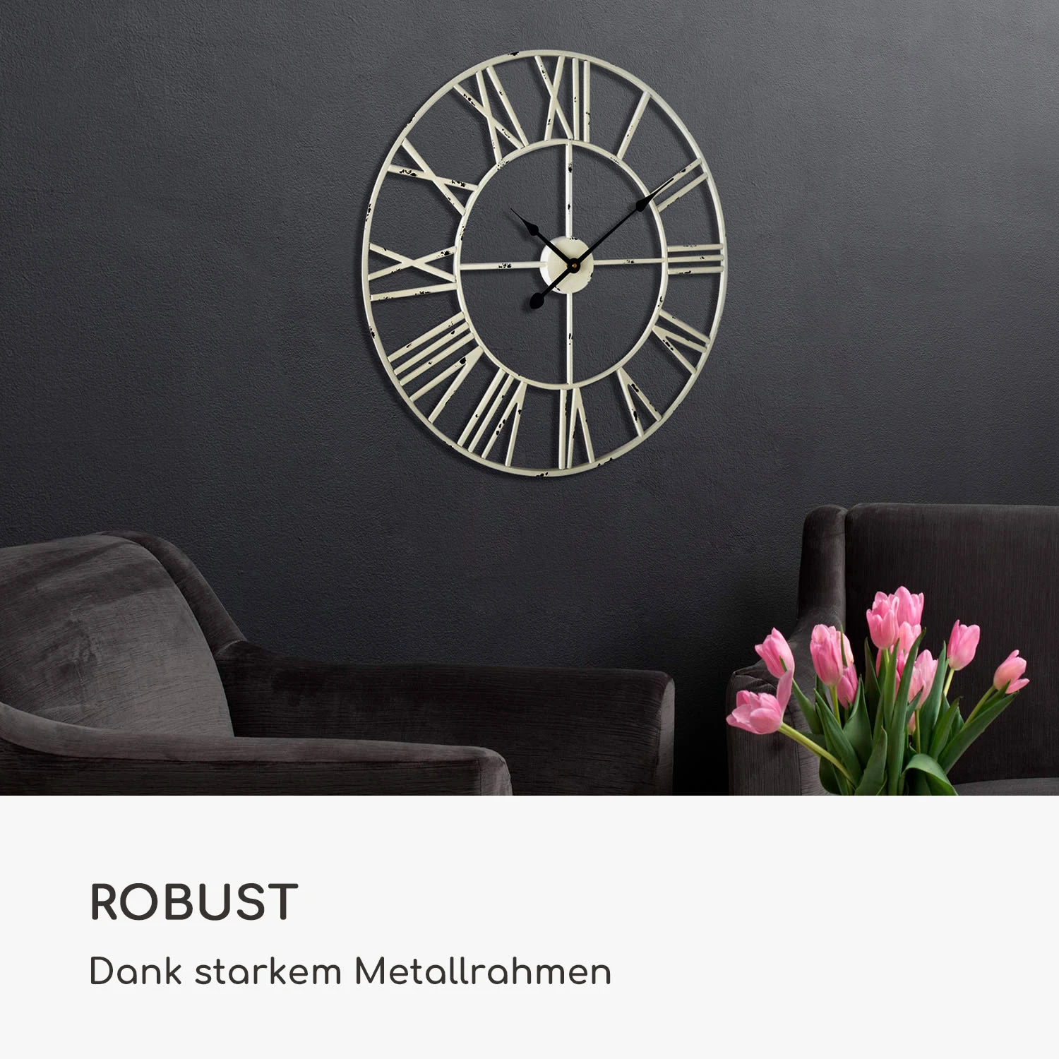 Queensway 80 Wanduhr Metallrahmen geräuschlos Ø 76 cm Queensway 80 Wanduhr Metallrahmen Geräuschlos Ø 76 Cm -Deutschland Klarstein Verkaufs-Shop 10039368 de 0003 logo