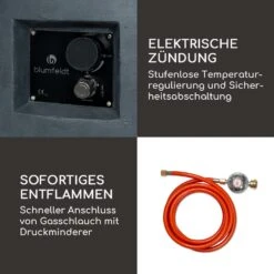 Pilos Gas-Feuerstelle 40.000BTU/13kW Abdeckung Edelstahlbrenner -Deutschland Klarstein Verkaufs-Shop 10039400 de 0005 logo