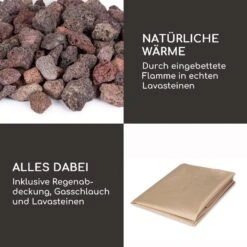 Pilos Gas-Feuerstelle 40.000BTU/13kW Abdeckung Edelstahlbrenner -Deutschland Klarstein Verkaufs-Shop 10039400 de 0006 logo