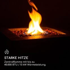 Isaris Gas-Feuerstelle 40.000BTU/13kW Abdeckung Edelstahlbrenner -Deutschland Klarstein Verkaufs-Shop 10039402 de 0003 logo