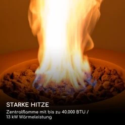 Vitina Gas-Feuerstelle 40.000BTU/13kW Abdeckung Edelstahlbrenner -Deutschland Klarstein Verkaufs-Shop 10039404 de 0003 logo