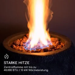 Andros Gas-Feuerstelle 40.000BTU/13kW Deckel Edelstahlbrenner -Deutschland Klarstein Verkaufs-Shop 10039405 de 0003 logo