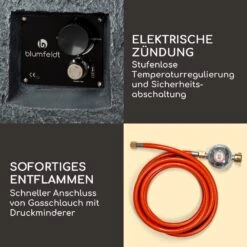 Andros Gas-Feuerstelle 40.000BTU/13kW Deckel Edelstahlbrenner -Deutschland Klarstein Verkaufs-Shop 10039405 de 0005 logo