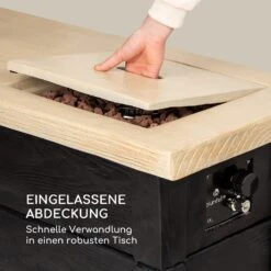 Corinth Gas-Feuerstelle 40.000BTU/13kW Abdeckung Edelstahlbrenner -Deutschland Klarstein Verkaufs-Shop 10039407 de 0004 logo