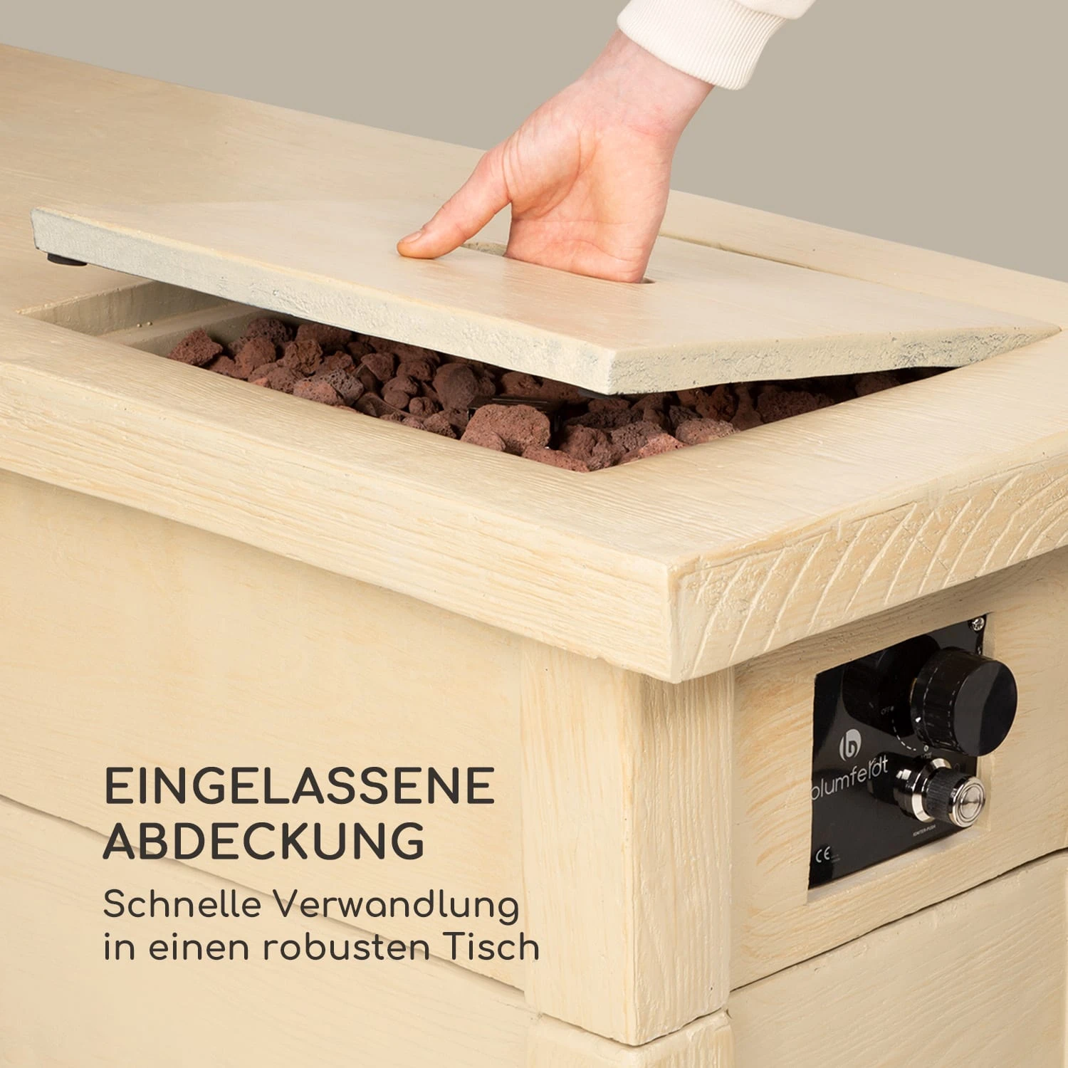 Corinth Gas-Feuerstelle 40.000BTU/13kW Abdeckung Edelstahlbrenner Corinth Gas-Feuerstelle 40.000BTU/13kW Abdeckung Edelstahlbrenner -Deutschland Klarstein Verkaufs-Shop 10039408 de 0004 logo