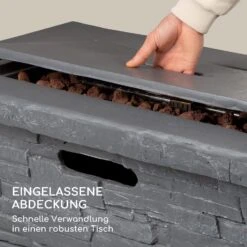 Anafi Gas-Feuerstelle 40.000BTU/13kW Abdeckung Edelstahlbrenner -Deutschland Klarstein Verkaufs-Shop 10039410 de 0004 logo