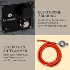 Anafi Gas-Feuerstelle 40.000BTU/13kW Abdeckung Edelstahlbrenner -Deutschland Klarstein Verkaufs-Shop 10039410 de 0005 logo