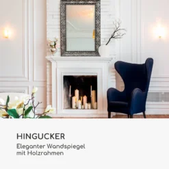 Manresa Wandspiegel Holzrahmen Rechteckig 90 X 60 Cm Vintage -Deutschland Klarstein Verkaufs-Shop 10039419 de 0005 logo