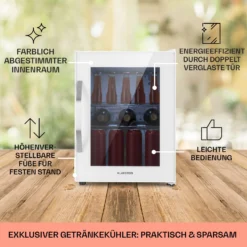 Beersafe M Quartz Kühlschrank 33 Liter 2 Böden Panoramaglastür -Deutschland Klarstein Verkaufs-Shop 10039425 DE 0005 usp