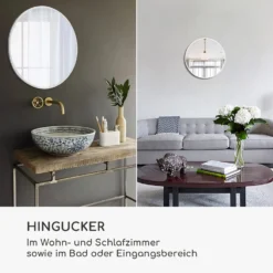 Fournier Wandspiegel Metallrahmen Rund 58,8 X 58,8 Cm 2 Fournier Wandspiegel Metallrahmen Rund 58,8 X 58,8 Cm -Deutschland Klarstein Verkaufs-Shop 10039431 de 0003 logo