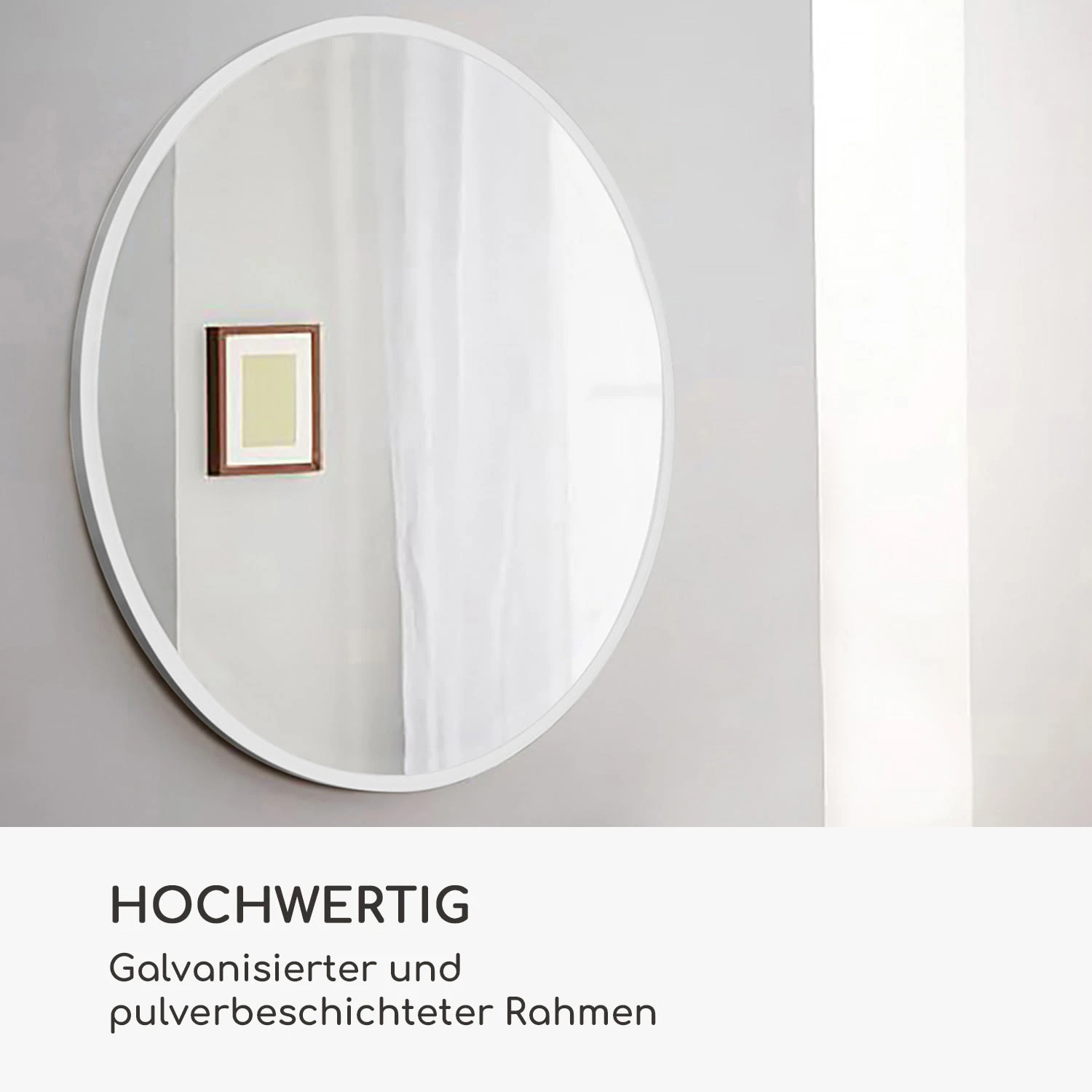 Fournier Wandspiegel Metallrahmen rund 58,8 x 58,8 cm Fournier Wandspiegel Metallrahmen Rund 58,8 X 58,8 Cm -Deutschland Klarstein Verkaufs-Shop 10039431 de 0004 logo