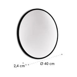 Fournier Wandspiegel Metallrahmen Rund Ø 40 Cm -Deutschland Klarstein Verkaufs-Shop 10039432 yy 0006 logo