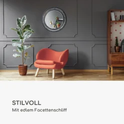 Cheyne Wandspiegel Holzrahmen Rund Ø 60 Cm Mosaik-Design -Deutschland Klarstein Verkaufs-Shop 10039463 de 0003 logo