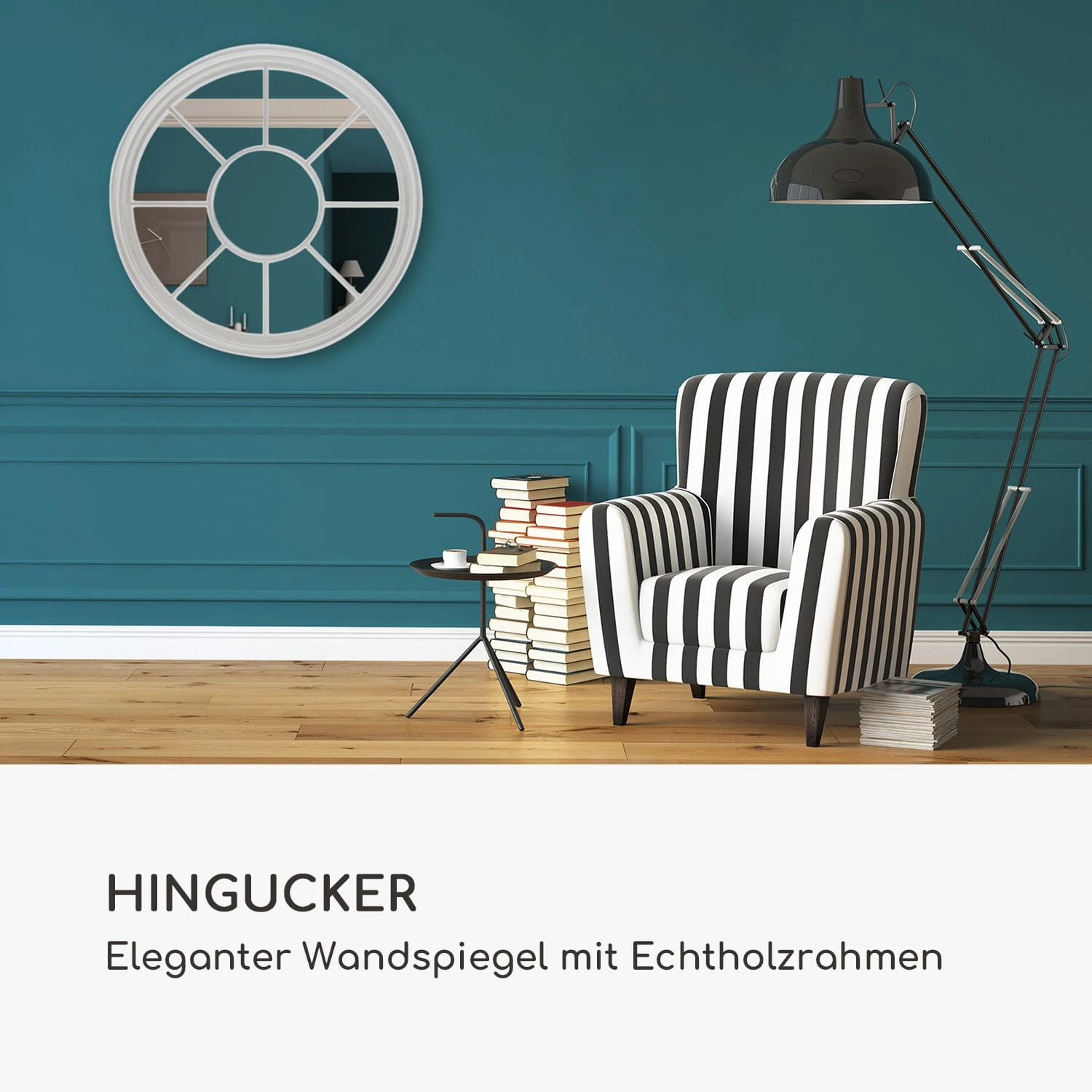 Leeds Wandspiegel Echtholzrahmen rund Ø 90 cm Leeds Wandspiegel Echtholzrahmen Rund Ø 90 Cm -Deutschland Klarstein Verkaufs-Shop 10039469 de 0002 logo