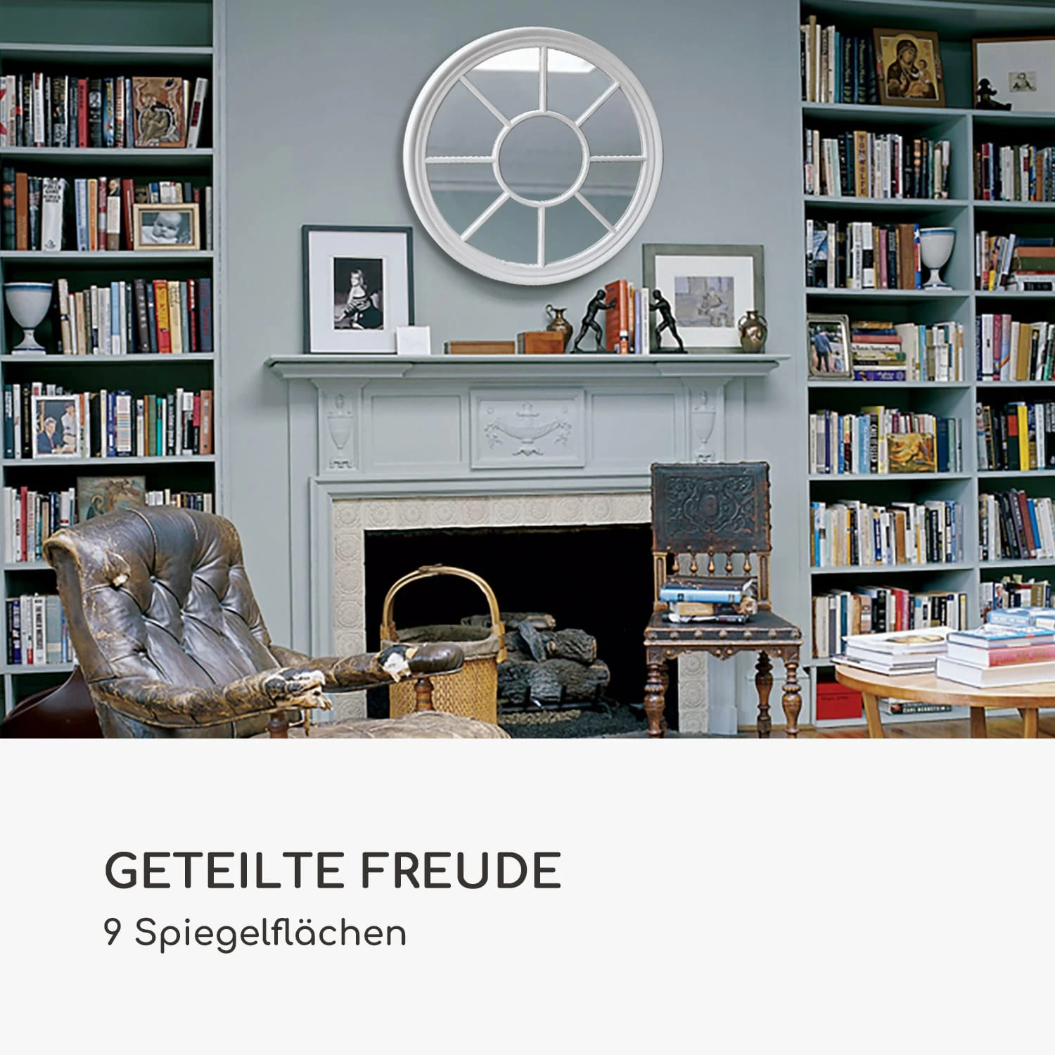 Leeds Wandspiegel Echtholzrahmen rund Ø 90 cm Leeds Wandspiegel Echtholzrahmen Rund Ø 90 Cm -Deutschland Klarstein Verkaufs-Shop 10039469 de 0003 logo