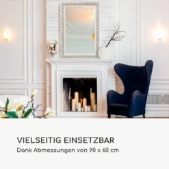 Stratford Wandspiegel Holzrahmen Rechteckig 90 X 60 Cm Vintage -Deutschland Klarstein Verkaufs-Shop 10039481 de 0005 logo