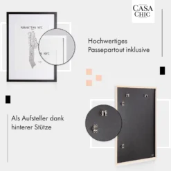 Bristol Bilderrahmen Glasscheibe A2 Mit Passepartout A3 Echtholz -Deutschland Klarstein Verkaufs-Shop 10039483 de 0004 usp