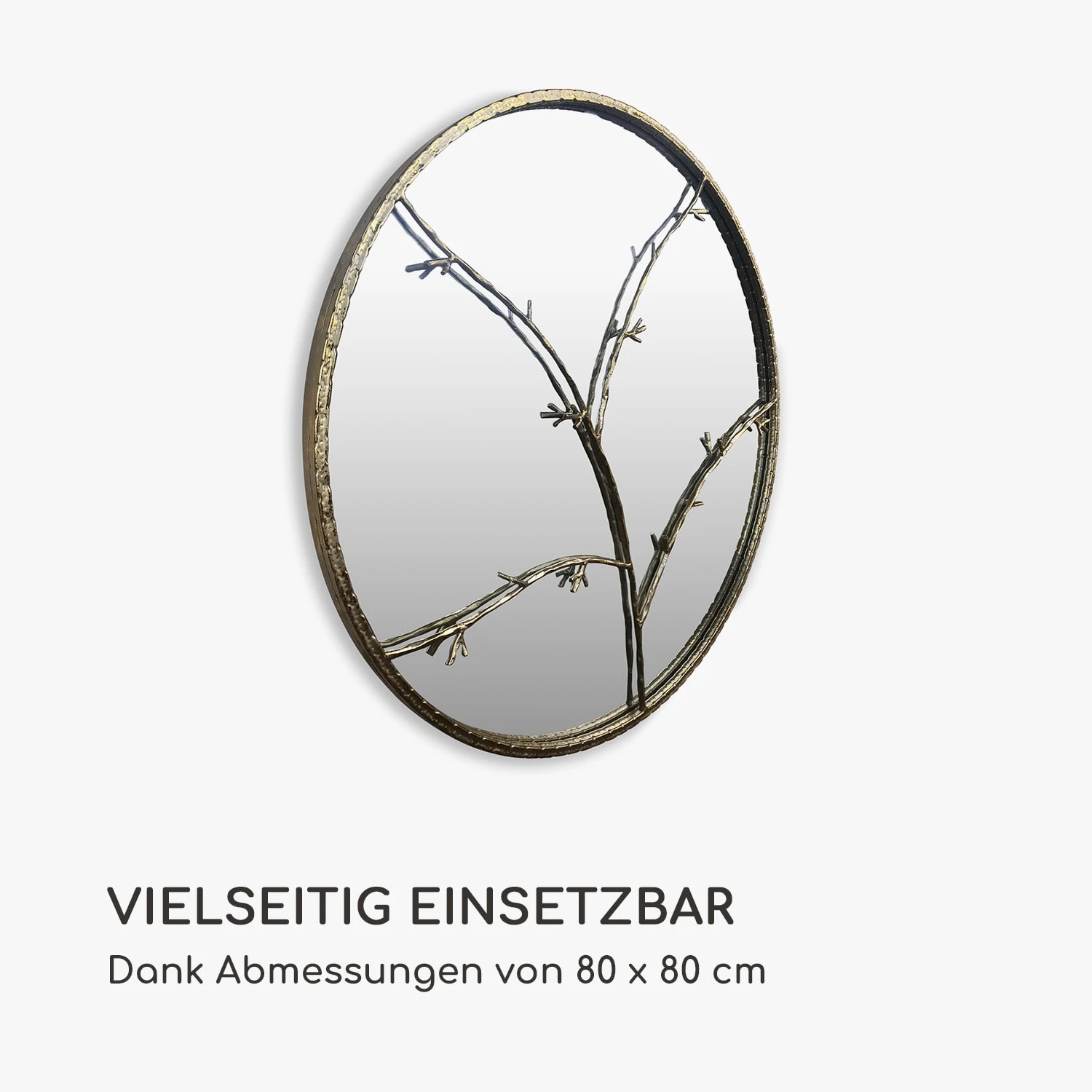 Berkeley Wandspiegel Metallrahmen rund Ø 80 cm Zweig-Design Berkeley Wandspiegel Metallrahmen Rund Ø 80 Cm Zweig-Design -Deutschland Klarstein Verkaufs-Shop 10039502 de 0004 logo