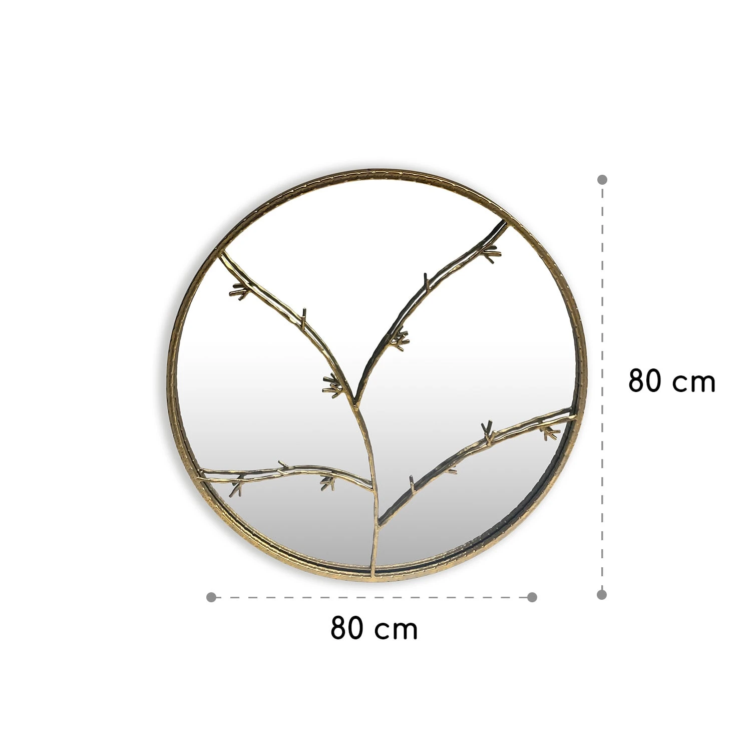 Berkeley Wandspiegel Metallrahmen rund Ø 80 cm Zweig-Design Berkeley Wandspiegel Metallrahmen Rund Ø 80 Cm Zweig-Design -Deutschland Klarstein Verkaufs-Shop 10039502 yy 0006 logo