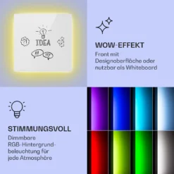 Mojave 500 Smart 2-in-1 Heizgerät Infrarot Konvektor 60x60cm 500W RGB-Licht -Deutschland Klarstein Verkaufs-Shop 10039811 de 0003 logo