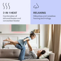 Mojave 750 Smart 2-in-1 Heizgerät Infrarot Konvektor 85x60cm 750W RGB-Licht -Deutschland Klarstein Verkaufs-Shop 10039818 uk 0004 logo