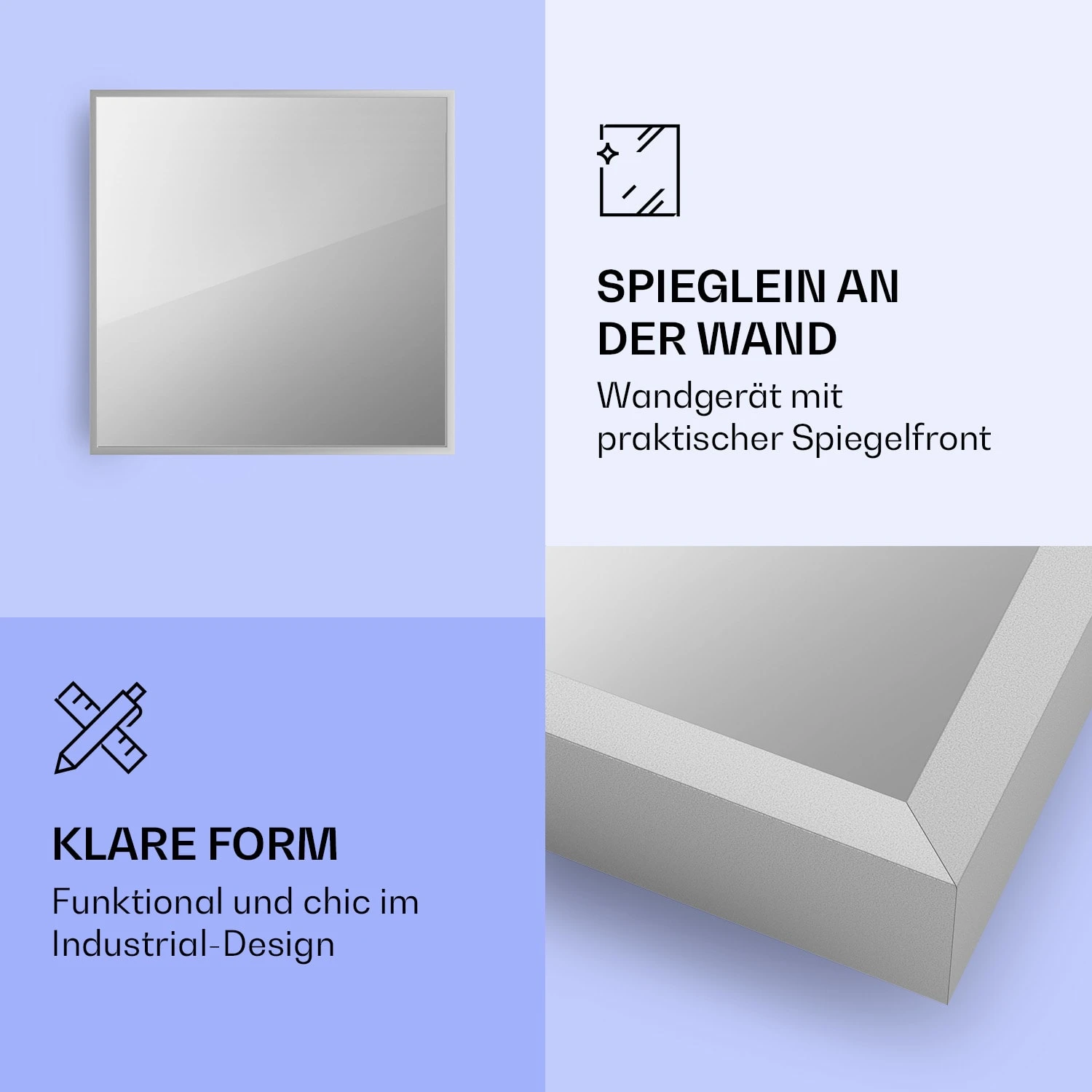 La Palma 500 smart 2-in-1 Heizgerät Infrarot Konvektor 60x60cm 500W Spiegelfront La Palma 500 Smart 2-in-1 Heizgerät Infrarot Konvektor 60x60cm 500W Spiegelfront -Deutschland Klarstein Verkaufs-Shop 10039829 de 0003 logo