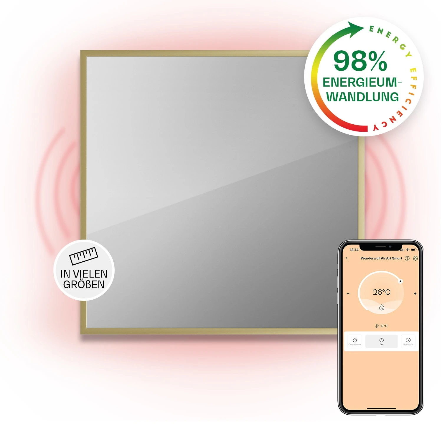 La Palma 500 smart 2-in-1 Heizgerät Infrarot Konvektor 60x60cm 500W Spiegelfront La Palma 500 Smart 2-in-1 Heizgerät Infrarot Konvektor 60x60cm 500W Spiegelfront -Deutschland Klarstein Verkaufs-Shop 10039830 de 0001 main