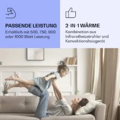 La Palma 750 Smart 2-in-1 Heizgerät Infrarot Konvektor 85x60cm 750W Spiegelfront -Deutschland Klarstein Verkaufs-Shop 10039831 de 0004 logo