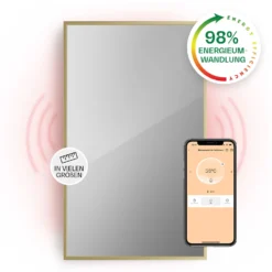 La Palma 1000 Smart 2-in-1 Heizgerät Infrarot Konvektor 120x60cm 1000W Spiegel