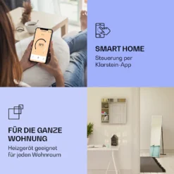 La Palma 900 Smart Infrarotstrahler Konvektor 40x160cm 900W Spiegel Standfuß -Deutschland Klarstein Verkaufs-Shop 10039841 de 0003 logo