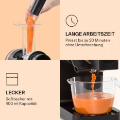 Bella Elegance Saftpresse 200 W 400 Ml BPA-frei -Deutschland Klarstein Verkaufs-Shop 10039899 de 0004 logo