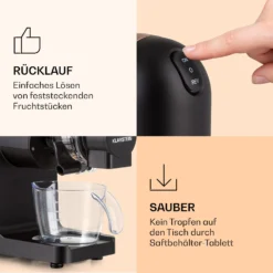 Bella Elegance Saftpresse 200 W 400 Ml BPA-frei -Deutschland Klarstein Verkaufs-Shop 10039899 de 0006 logo