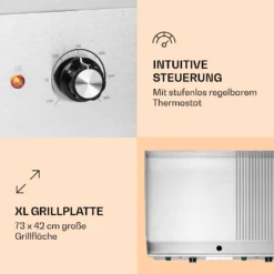 Grillmeile 4400 Elektrogrill Plancha 2x2200W Grillplatte Edelstahl 2 Grillmeile 4400 Elektrogrill Plancha 2x2200W Grillplatte Edelstahl -Deutschland Klarstein Verkaufs-Shop 10039915 de 0003 logo