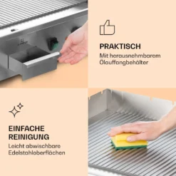 Grillmeile 4400 Elektrogrill Plancha 2x2200W Grillplatte Edelstahl -Deutschland Klarstein Verkaufs-Shop 10039916 de 0007 logo