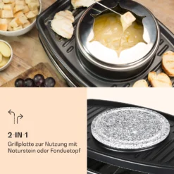 Entrecote 2-in-1 Raclette-Grill & Fondue Naturstein 1100W 8 Personen -Deutschland Klarstein Verkaufs-Shop 10039922 de 0003 logo