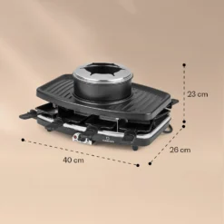 Entrecote 2-in-1 Raclette-Grill & Fondue Naturstein 1100W 8 Personen -Deutschland Klarstein Verkaufs-Shop 10039922 yy 0007 logo