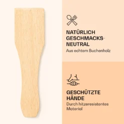 Raclette Spatulas Holzspatel Pfannenwender Zubehör 8 Stück Für Raclette-Pfännchen 2 Raclette Spatulas Holzspatel Pfannenwender Zubehör 8 Stück Für Raclette-Pfännchen -Deutschland Klarstein Verkaufs-Shop 10039924 de 0003 logo