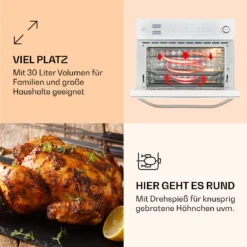 Vigor Air Heißluftfritteuse 1800 W 30 Liter 18 Programme -Deutschland Klarstein Verkaufs-Shop 10039941 de 0005 logo