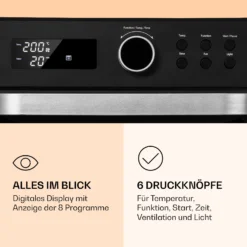 Prime Air Heißluftfritteuse 1500W 23l Timer 8 Programme -Deutschland Klarstein Verkaufs-Shop 10040025 de 0004 logo